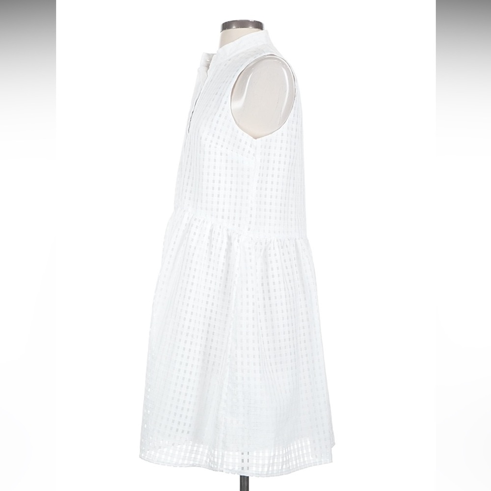 Tuckernuck White Burnout Sleeveless Royal Shirt Dress Size S - Picture 6 of 7